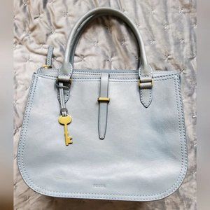 Fossil Ryder Bag in Steel Blue Leather (not quite perfect)